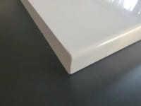 Fensterbank Gussmarmor poliert weiß |Tiefe 150 mm
