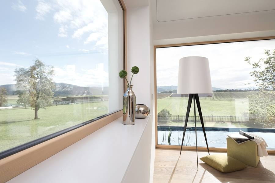 Gussmarmor Fensterbank in weiß