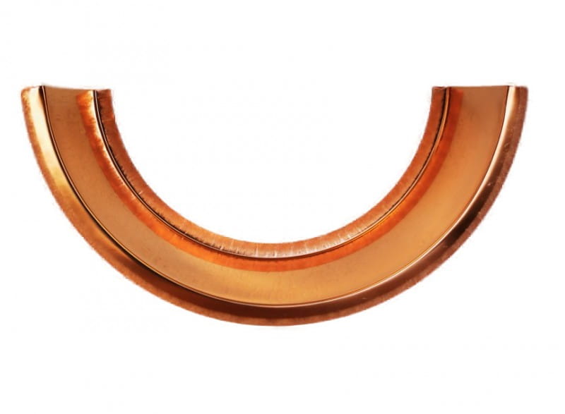 Kupfer 0,6mm Halbkreis | Ø1000mm | 200mm Ausladung