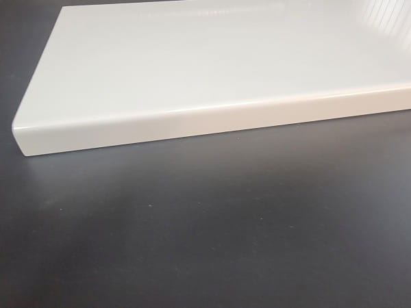 Fensterbank Gussmarmor poliert weiß |Tiefe 250 mm