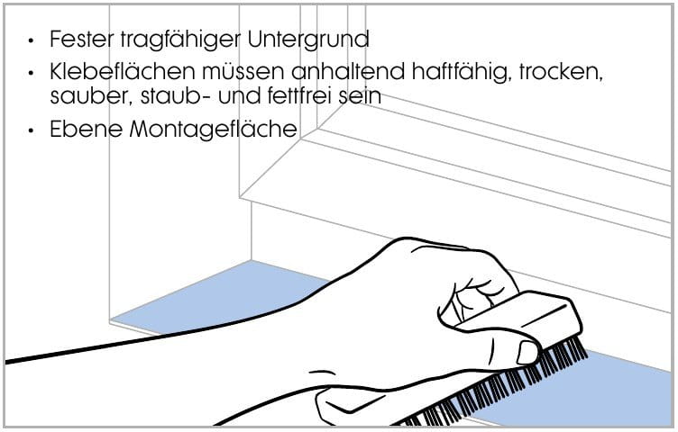 Untergrund vorbereiten