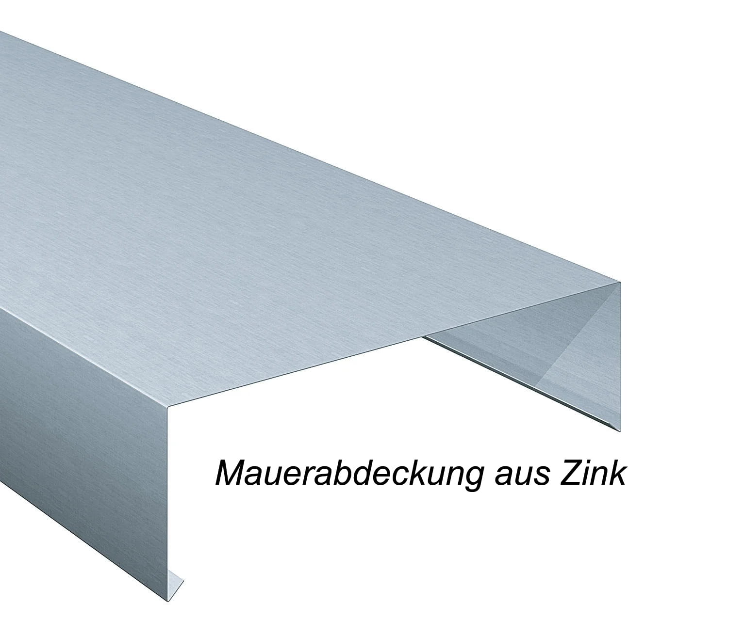 Mauerabdeckungen aus Zink