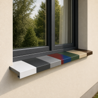 Aluminium Fensterbank in RAL nach Wahl | 50mm Tiefe